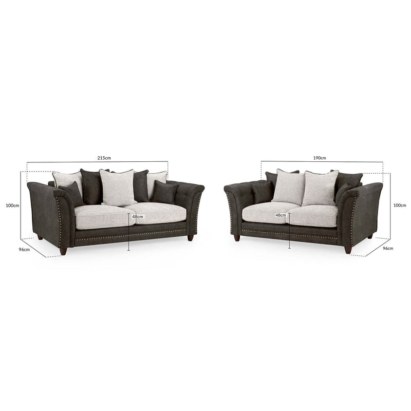 Bella Sofa Grey 3+2 Set (7022284800064)