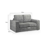 Bentley Fullback Sofa Charcoal 2 Seater (7022348501056)