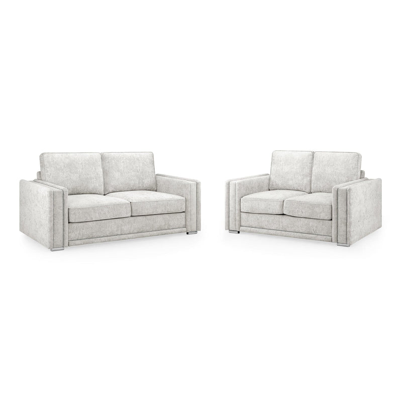 Bentley Fullback Sofa Silver 3+2 Set (7022323925056)