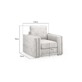 Bentley Fullback Sofa Silver Armchair (7022336213056)