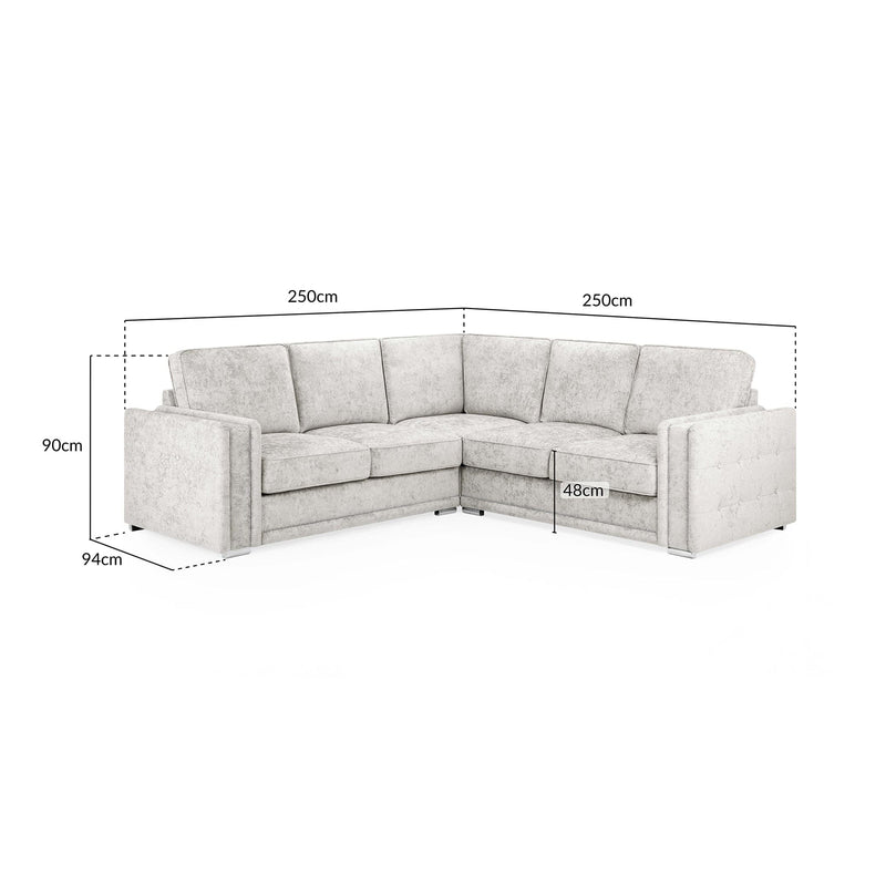 Bentley Fullback Sofa Silver Large Corner (7022315733056)