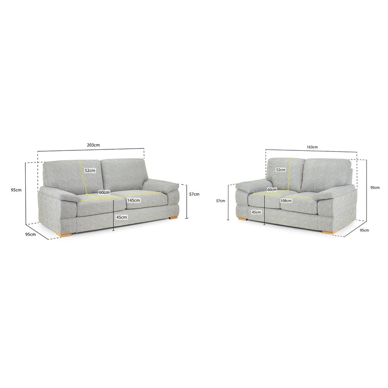 Bento Sofa Silver 3+2 Set (7022798372928)