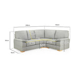 Bento Sofa Silver Right Hand Facing Corner (7022797717568)