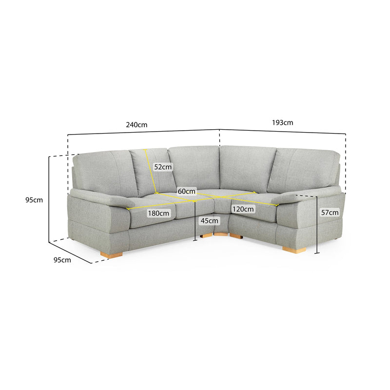 Bento Sofa Silver Right Hand Facing Corner (7022797717568)