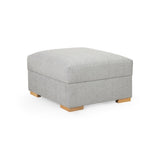 Bento Sofa Silver Footstool (7022806925376)