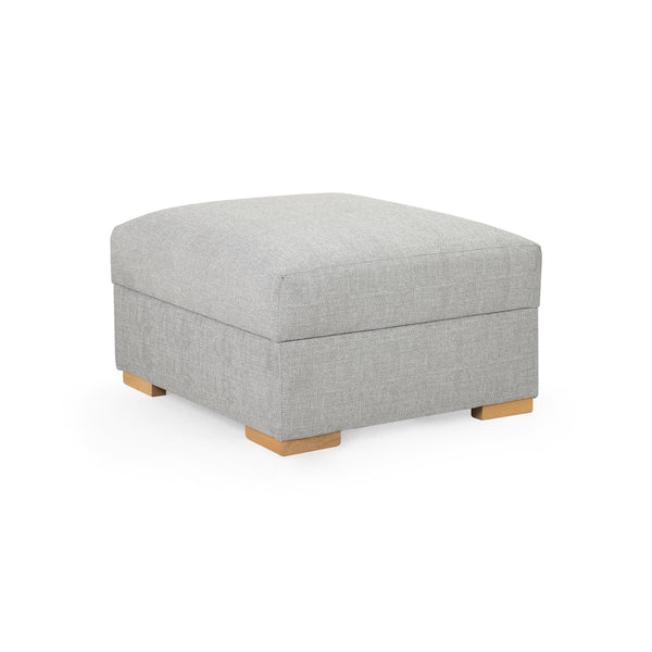 Bento Sofa Silver Footstool (7022806925376)