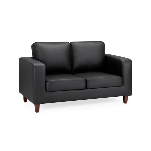 Box Sofa Black 2 Seater (7023066349632)