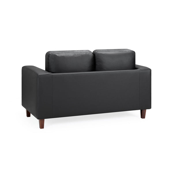 Box Sofa Black 2 Seater (7023066349632)