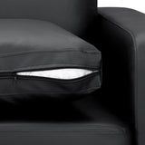 Box Sofa Black 2 Seater (7023066349632)