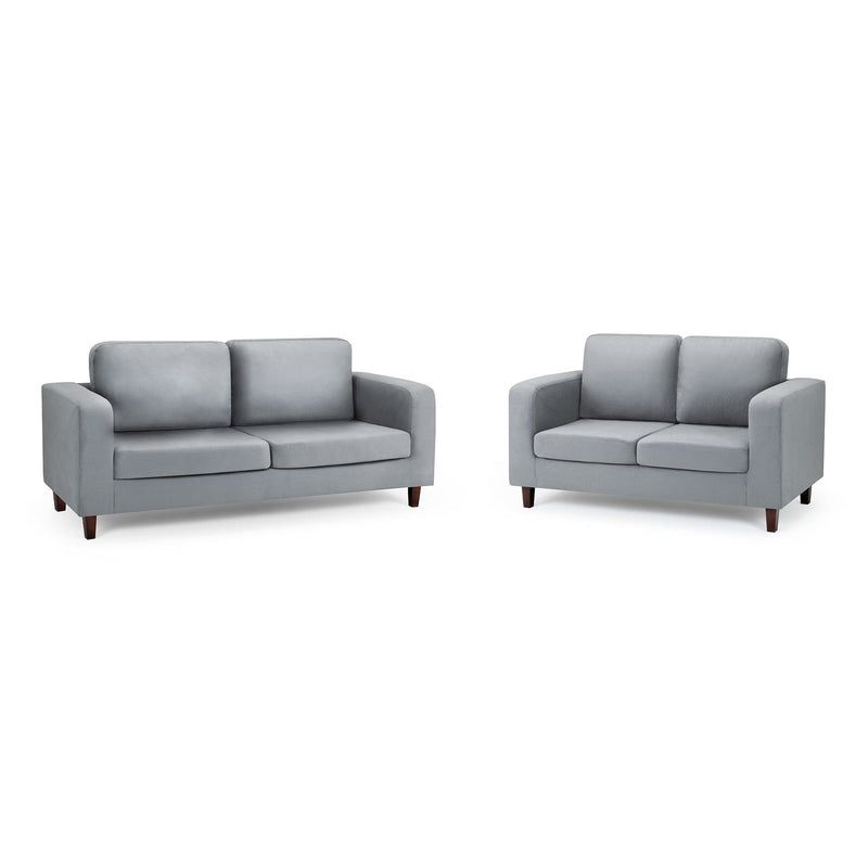 Box Sofa Grey 3+2 Set (7023071592512)