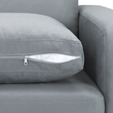 Box Sofa Grey 3 Seater (7023070838848)