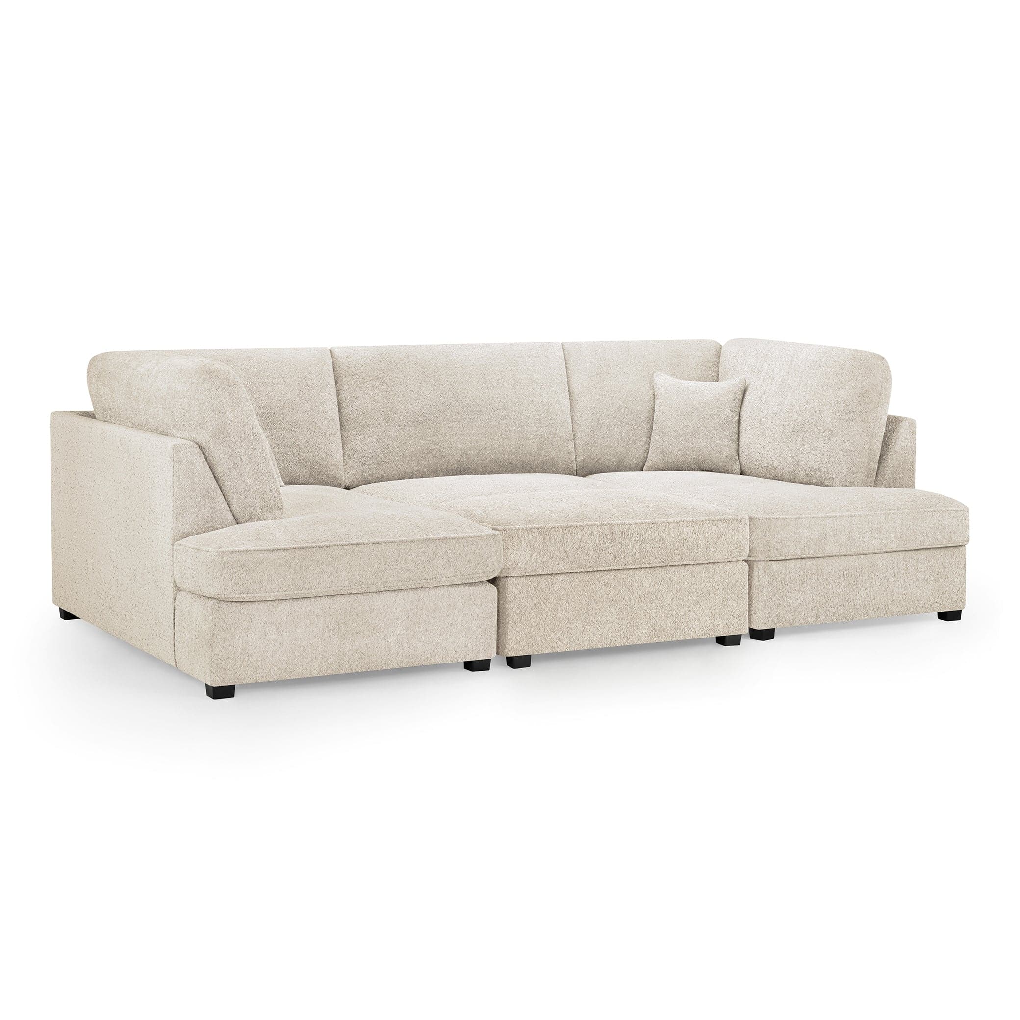 Carnaby Sofa Boucle Beige U Shape Corner (7022932656192)