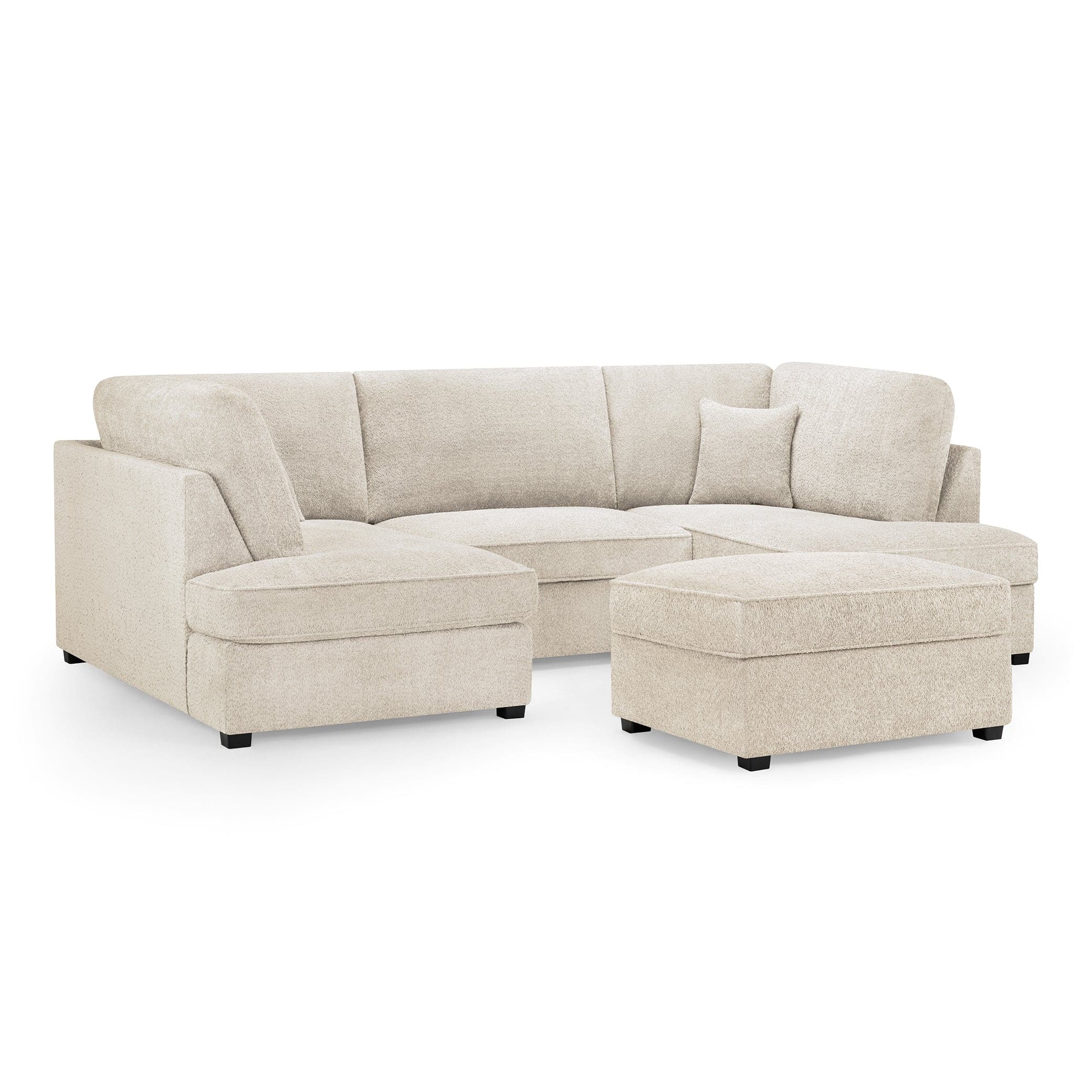 Carnaby Sofa Boucle Beige U Shape Corner (7022932656192)