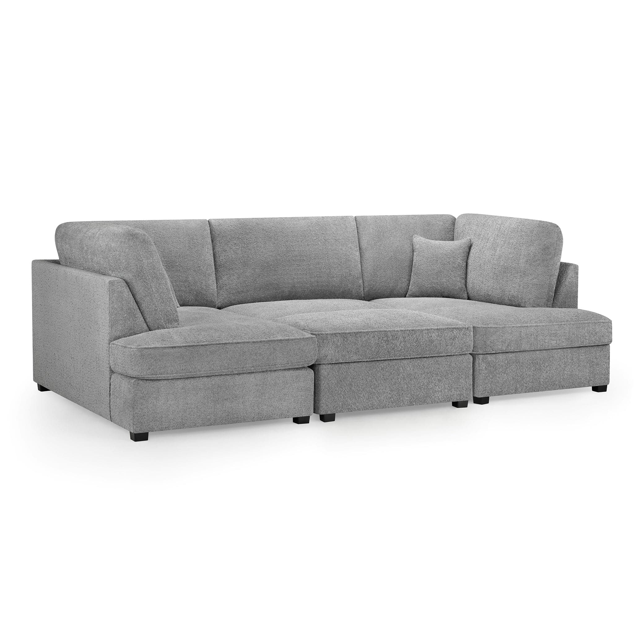 Carnaby Sofa Boucle Grey U Shape Corner (7022930985024)