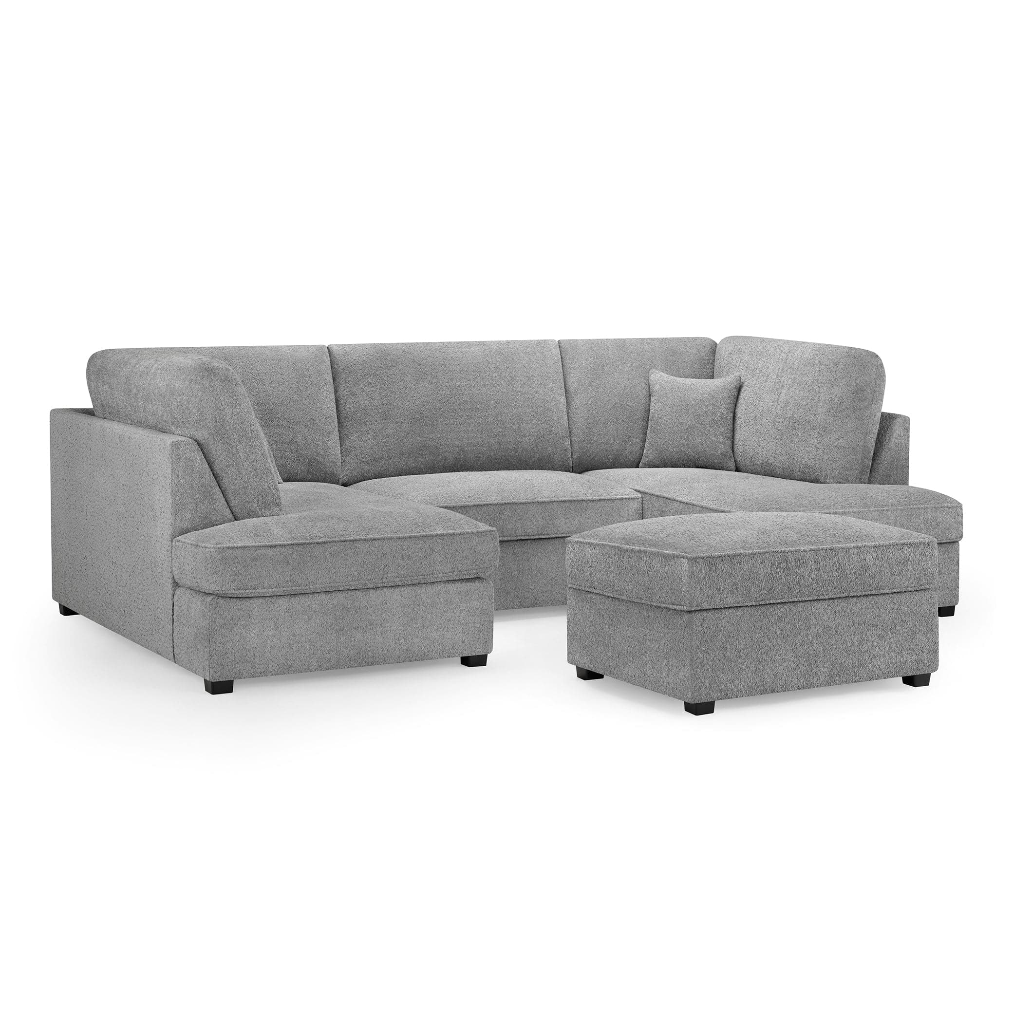 Carnaby Sofa Boucle Grey U Shape Corner (7022930985024)