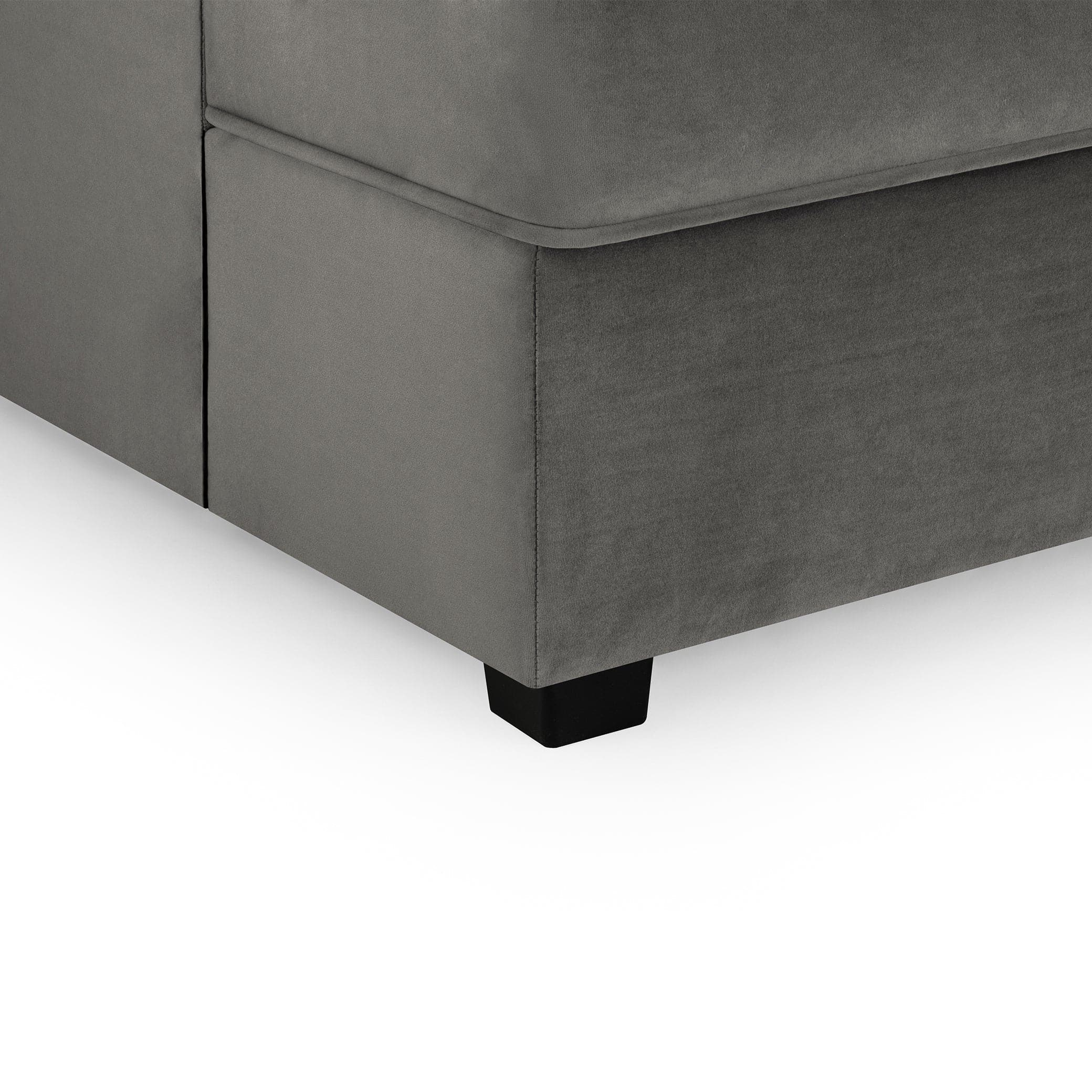 Carnaby Sofa Plush Grey U Shape Corner (7022928986176)