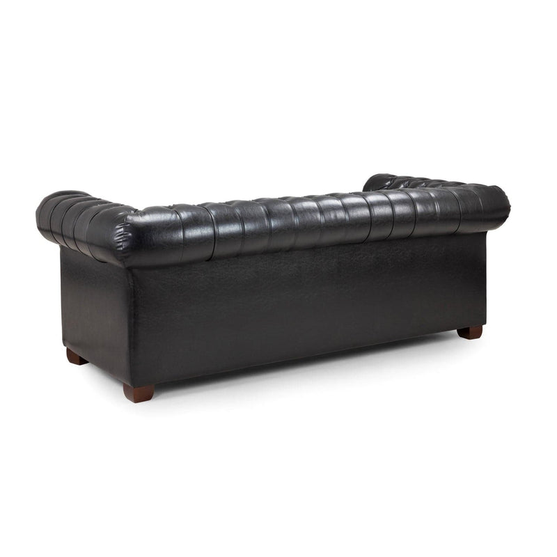 Chesterfield Sofa Black 3 Seater (7023097217088)