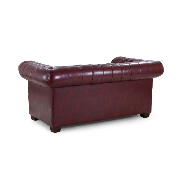 Chesterfield Sofa Oxblood Red 2 Seater (7023093743680)