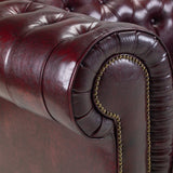 Chesterfield Sofa Oxblood Red 3 Seater (7023091286080)