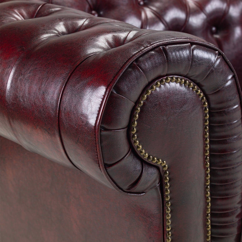 Chesterfield Sofa Oxblood Red Armchair (7023095218240)