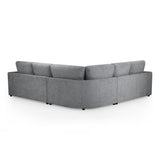 Chestnut Sofa Grey Large Corner (7023004549184)