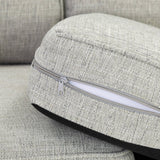 Delta Sofa Grey 3 Seater (7023109636160)