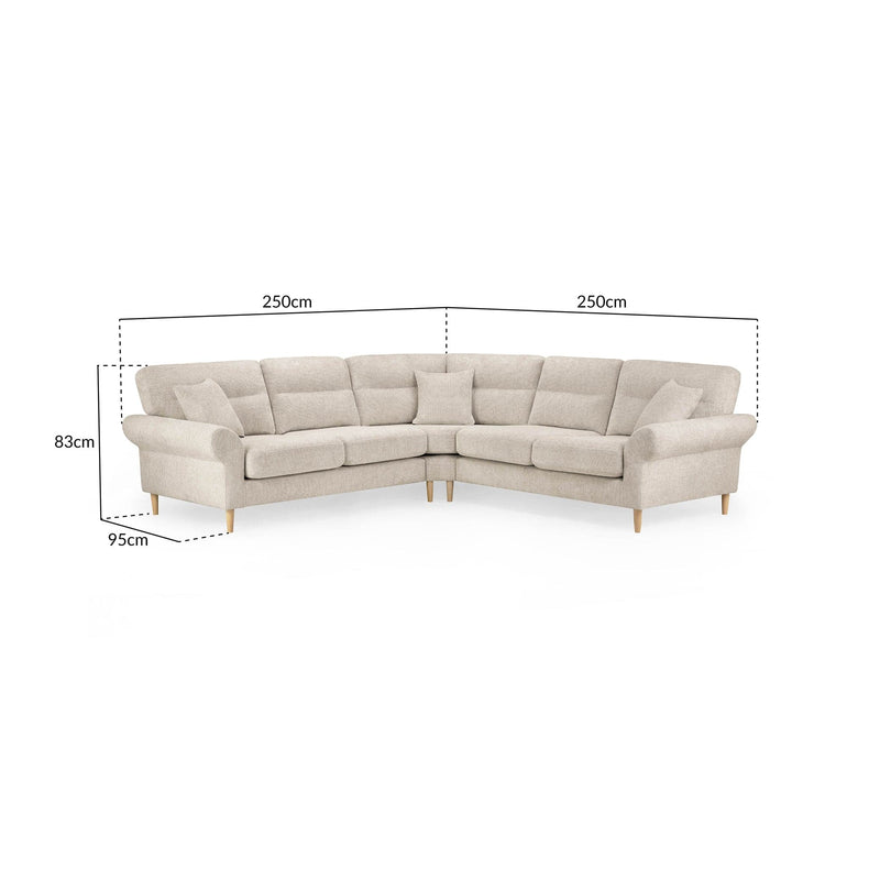 Florence Sofa Beige Large Corner (7023469625408)