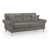 Florence Sofa Mocha 3 Seater (7023479390272)