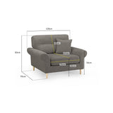 Florence Sofa Mocha Armchair (7023479783488)