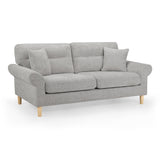 Florence Sofa Silver 3 Seater (7023471525952)