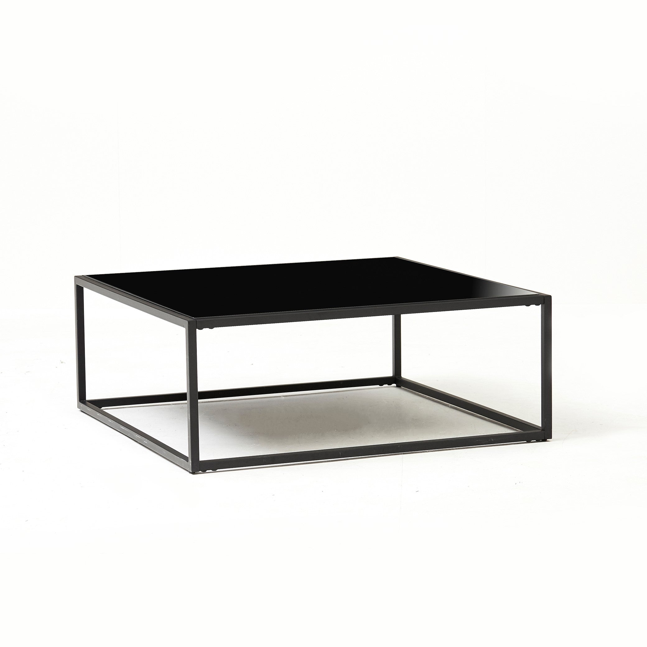 Lisbon Black Glass Coffee Table (6830594457664)