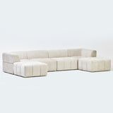 Chloe Large U Shape Corner Sofa in Seoul Battleship (Copy) (6949307252800)