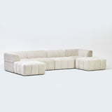 Chloe Large U Shape Corner Sofa in Seoul Battleship (Copy) (6949307252800)