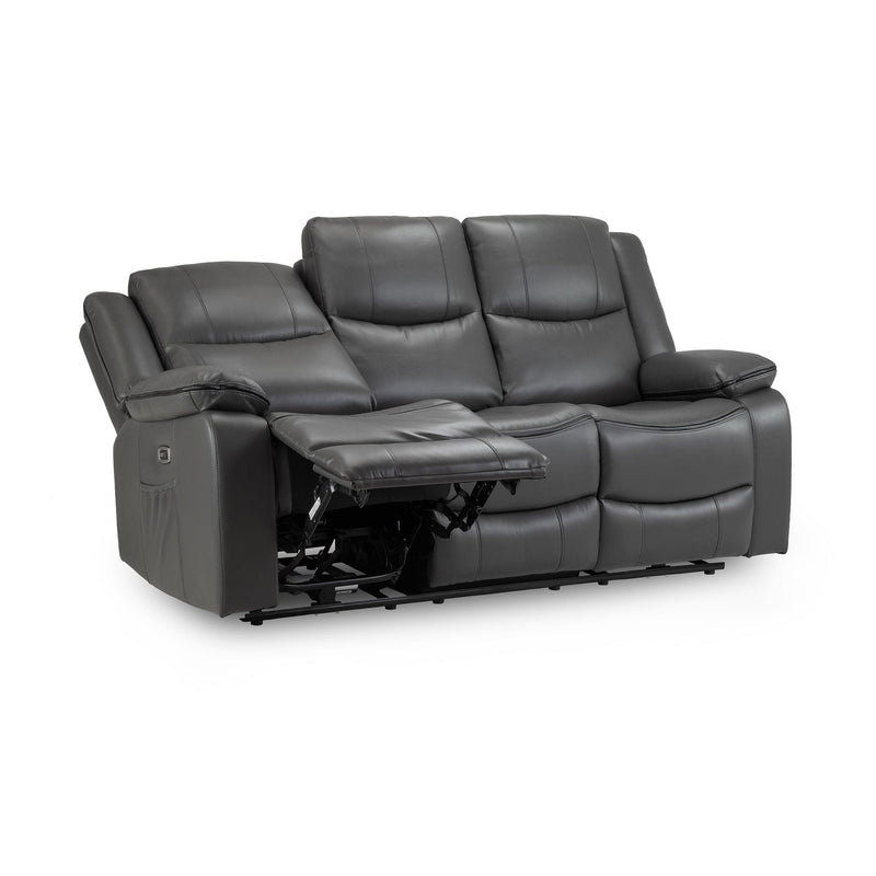 Harald Electric Recliner Sofa Grey 3 Seater (7023523332160)