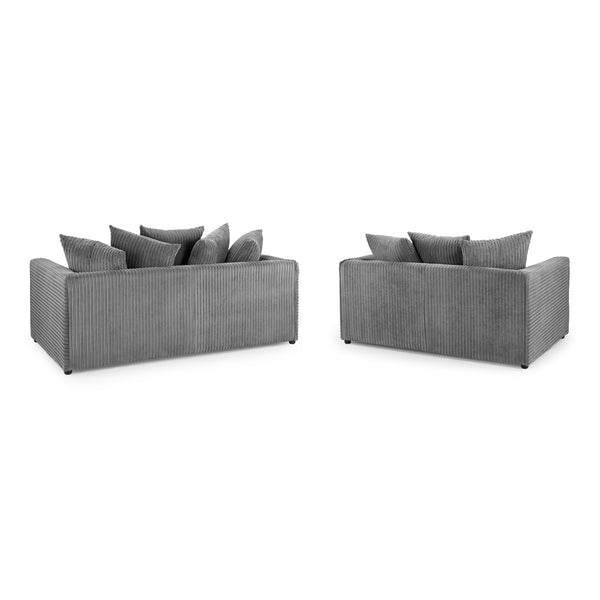 Harley Jumbo Sofa Grey 3+2 Set (7023661154368)