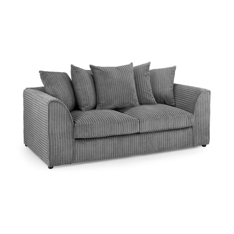 Harley Jumbo Sofa Grey 3 Seater (7023663382592)