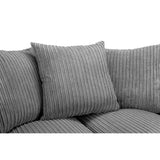 Harley Jumbo Sofa Grey 3 Seater (7023663382592)