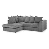 Harley Jumbo Sofa Grey Left Hand Facing Corner (7023658106944)