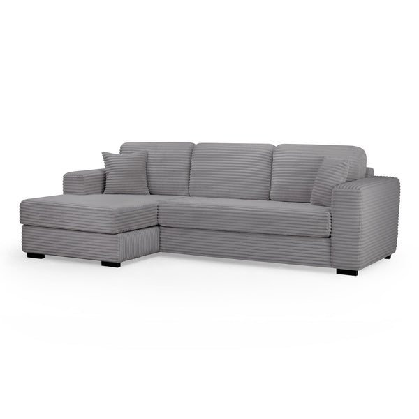 Harmony Sofa Grey Left Hand Facing Corner (7023681044544)