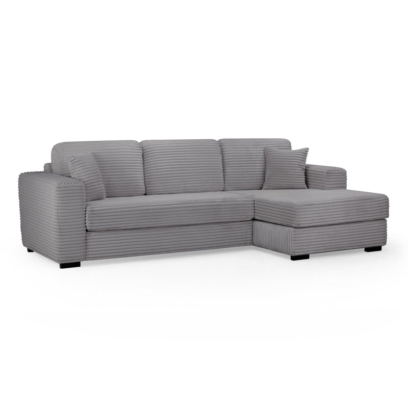 Harmony Sofa Grey Right Hand Facing Corner (7023684288576)