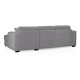 Harmony Sofa Grey Right Hand Facing Corner (7023684288576)