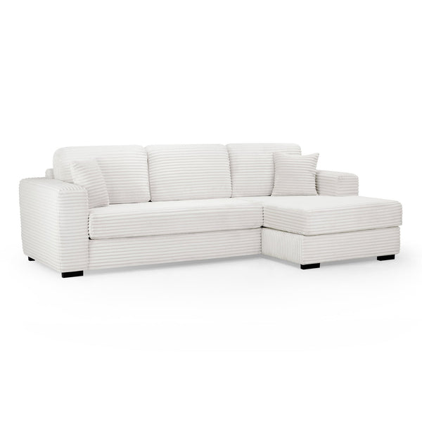 Harmony Sofa Ivory Right Hand Facing Corner (7023684780096)