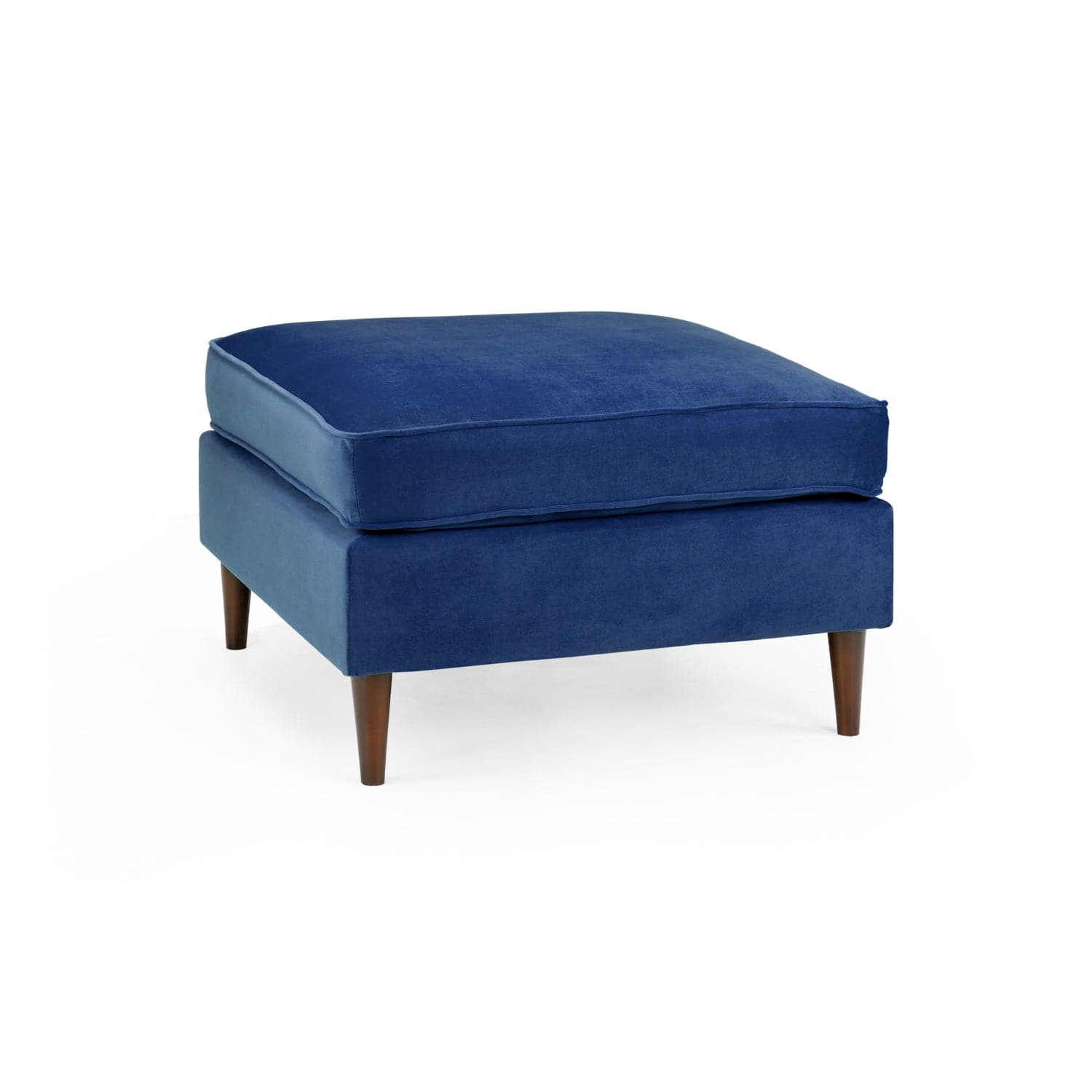 Harper Sofa Plush Blue Footstool (7023606399040)