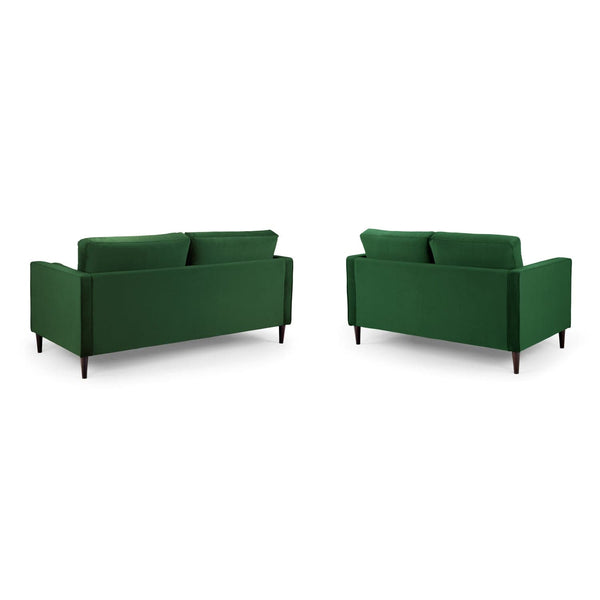 Harper Sofa Plush Green 3+2 Set (7023612395584)