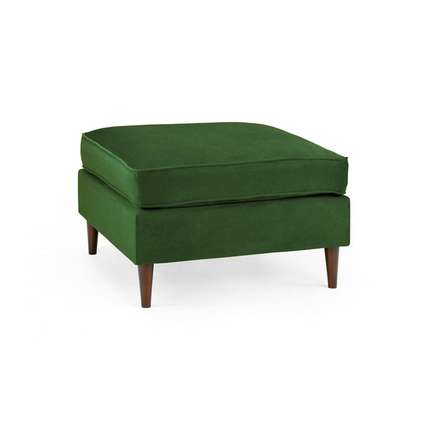 Harper Sofa Plush Green Footstool (7023612854336)