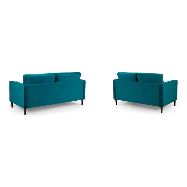 Harper Sofa Plush Teal 3+2 Set (7023593619520)