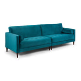 Harper Sofa Plush Teal 4 Seater (7023589523520)