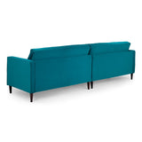 Harper Sofa Plush Teal 4 Seater (7023589523520)