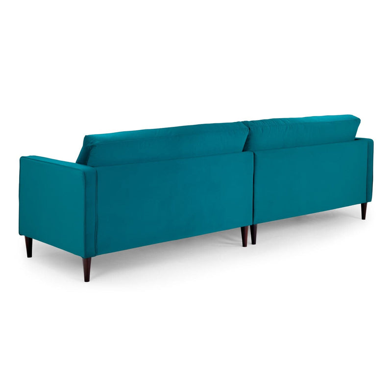 Harper Sofa Plush Teal 4 Seater (7023589523520)