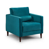 Harper Sofa Plush Teal Armchair (7023604367424)